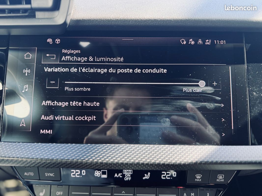 Audi RS 3 PERFORMANCE EDITION 2.5 TFSI 407 CV 1 OF 300 + TOIT OUVRANT + B&O + FREINS CERAMIQUE + GARANTIE 12 MOIS (image 47)