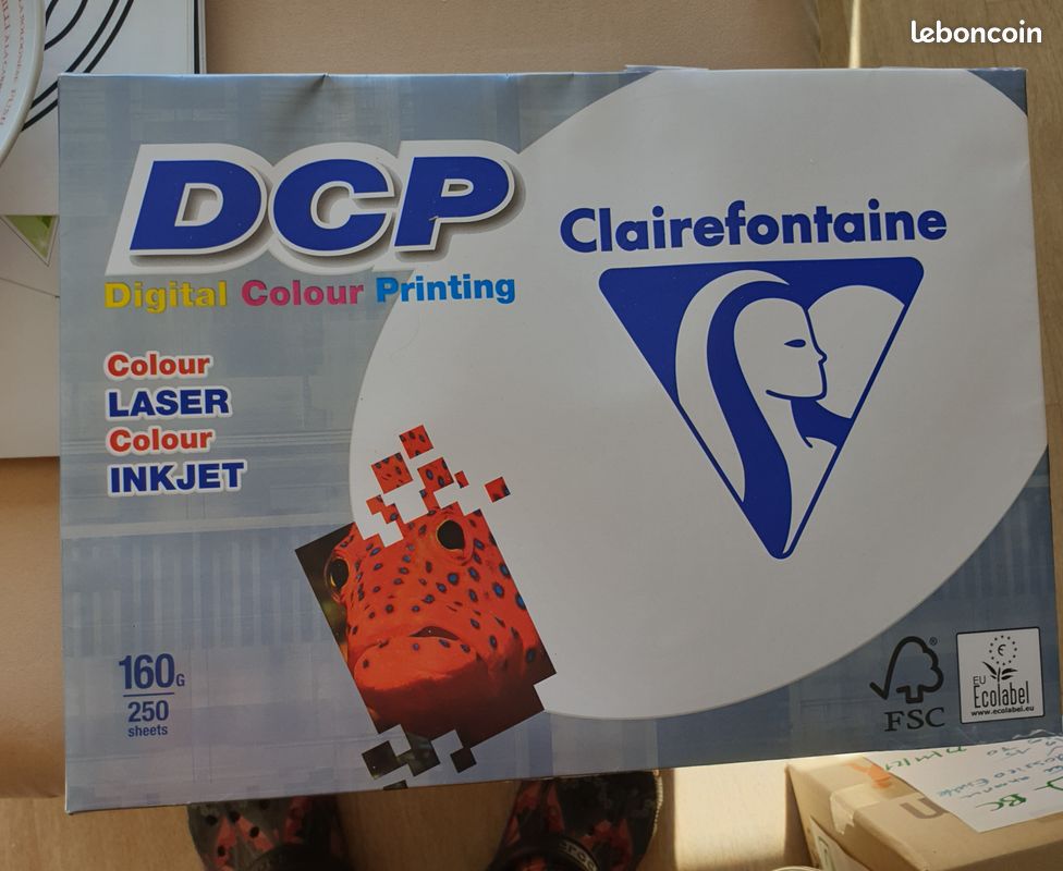 Ramette 250 feuilles A3 160g papier ultra blanc Clairefontaine 1843 (image 1)