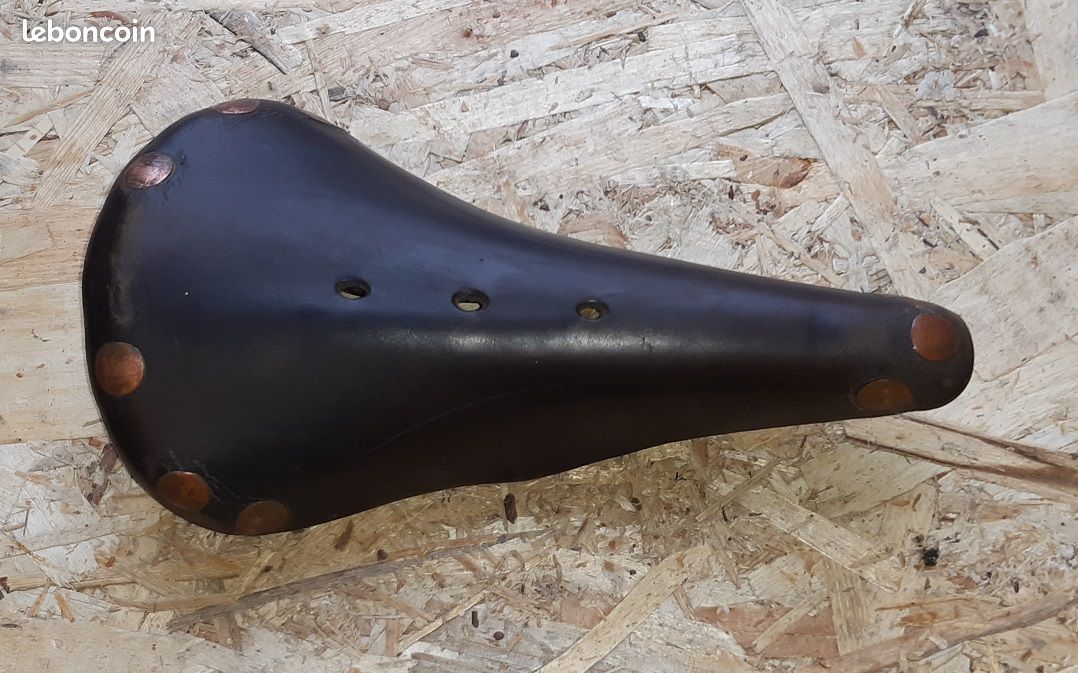 Selle Cuir Brooks Pour Vélo Ancien Vintage - Bicycle Saddle D'occasion