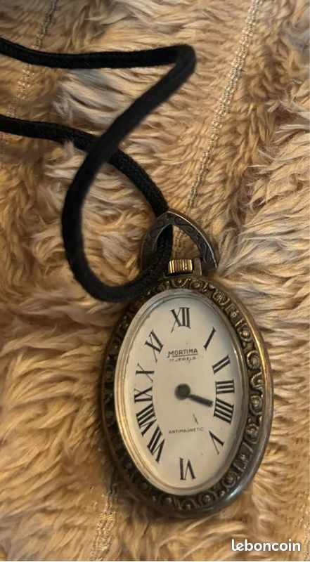 Montre Vintage Mortima 17 Rubis à Bracelet Métal Fleuri - À Réparer - Années 1920-1949