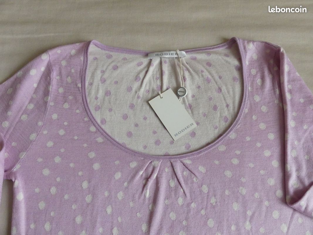 TOP HAUT soie coton RODIER taille 42 NEUF Vêtements