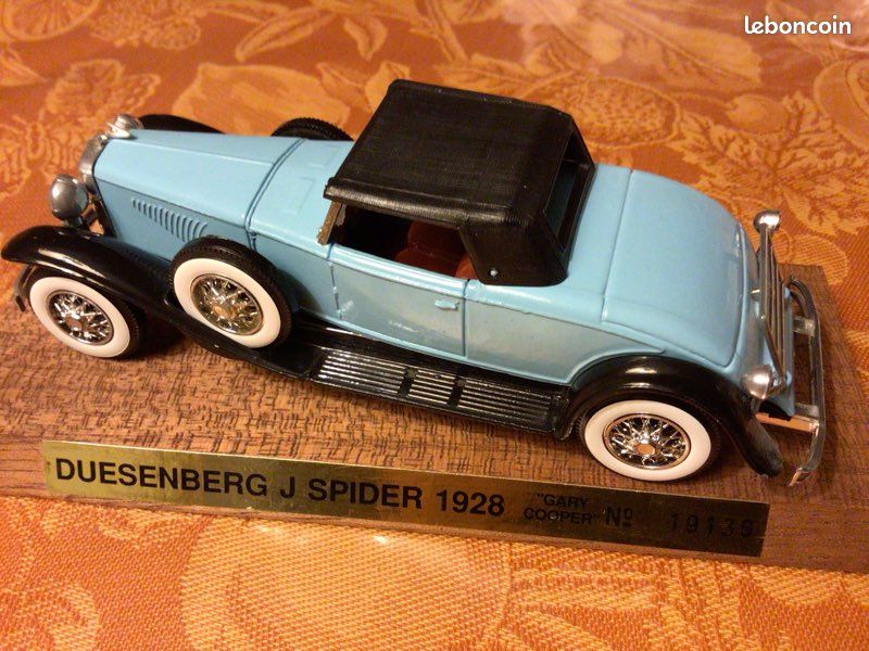 Miniature NPC Créations - Duesenberg J Spider Verte 1/43 Sur Base Solido - Occasion