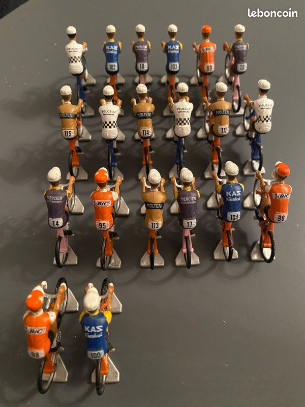 Figurines Cyclistes Cofalu - Tour De France 1955 - Série Complète (13 Pièces) - Peintes à La Main