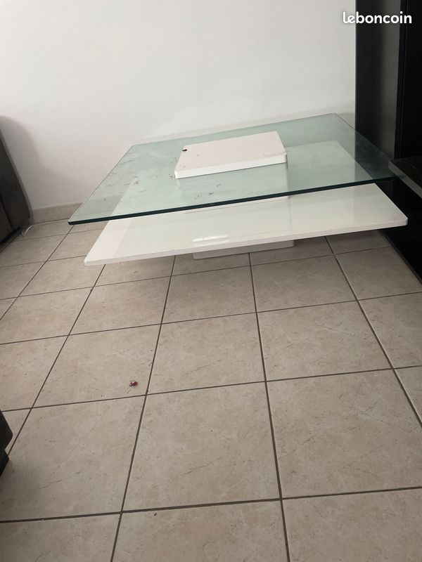 Table basse vitré (image 1)