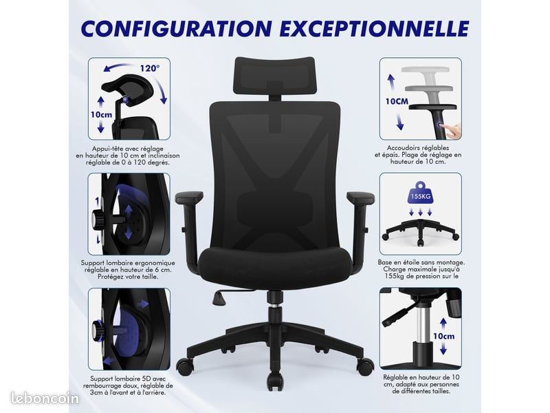 Fauteuil de bureau NEUF (image 1)
