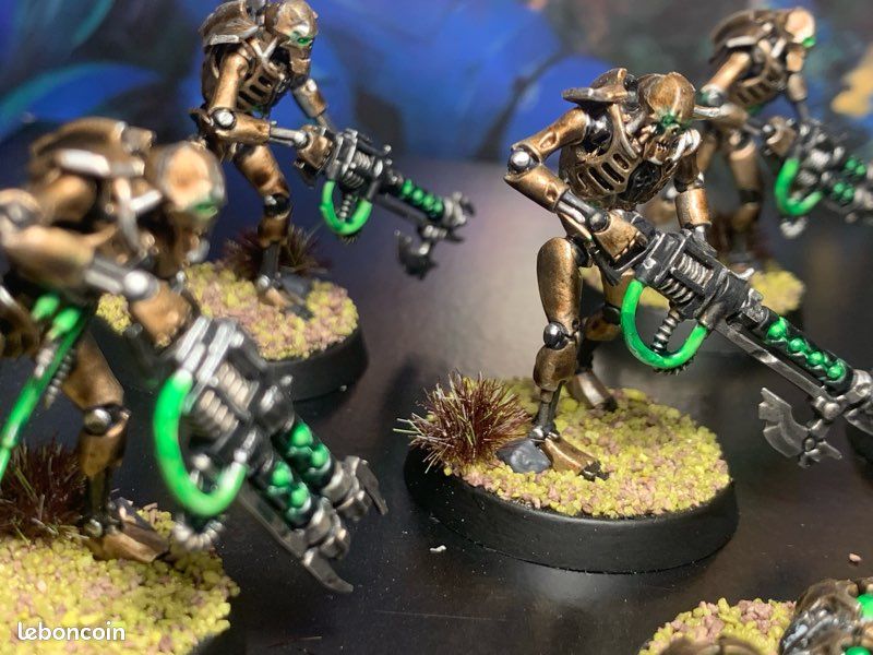 Guerriers + nuées de scarabées peints - NECRON - Warhammer (image 8)