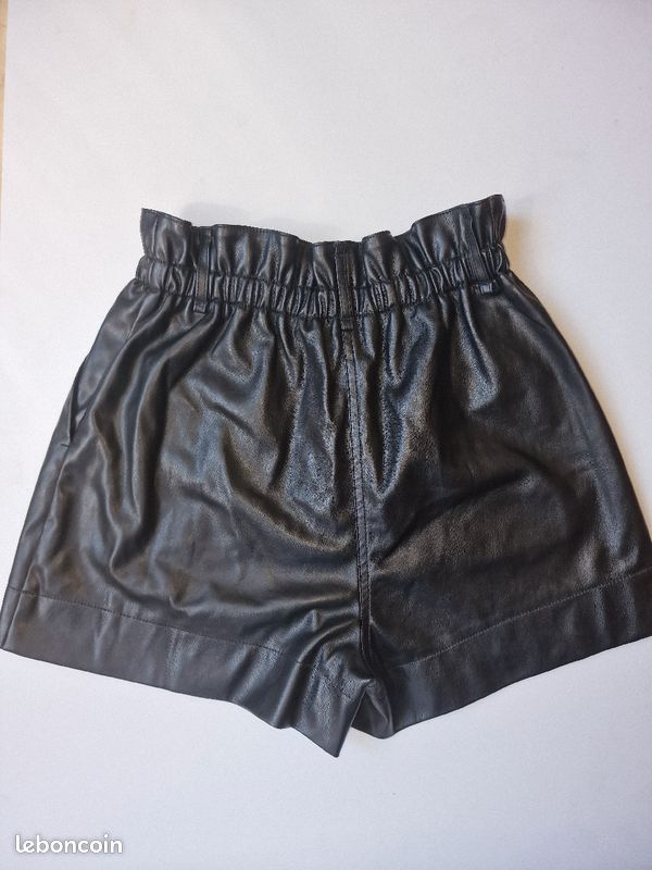 Faux Leather Shorts Short Cuir H&m Clothes Short Simili Cuir