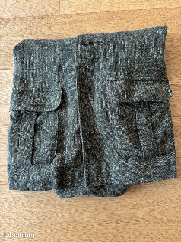 Veste de travail Hast Lin et Coton verte Vêtements