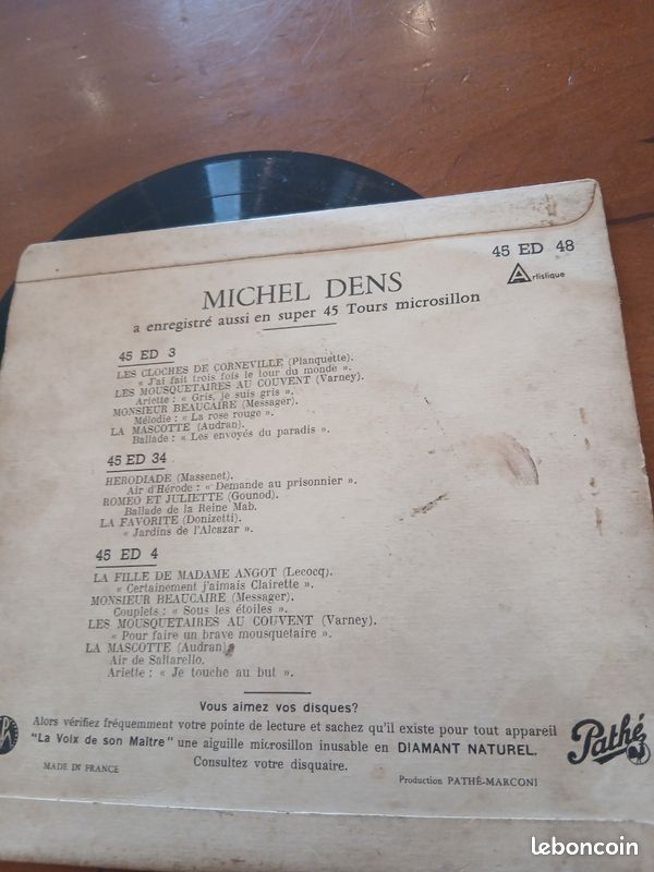Vinyle " le pays du sourire " (image 2)