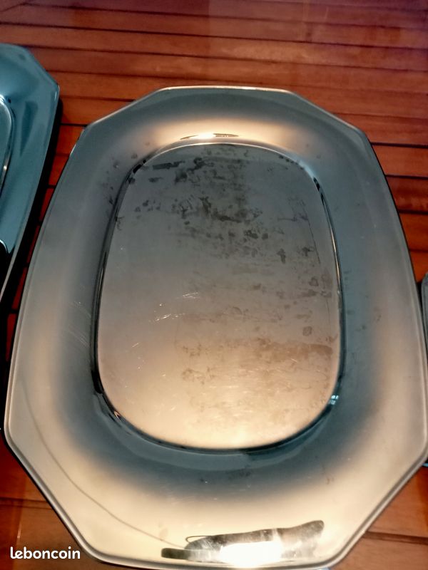 GRAND PLAT À POISSON 50cm Inox Cuisine Cooking LETANG REMY = Guy