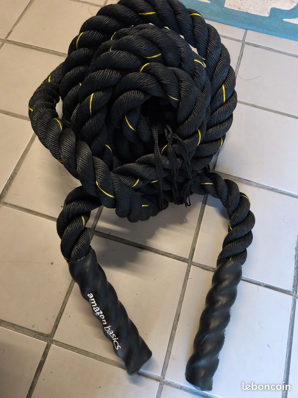 Lonsy 2PCS Ropeless Battle Ropes Professional Battle Exercice Training Training Corde Portable Force Training Bar Exercice Exercice pour Indoor Outoor Home Gym Gym Office Strength