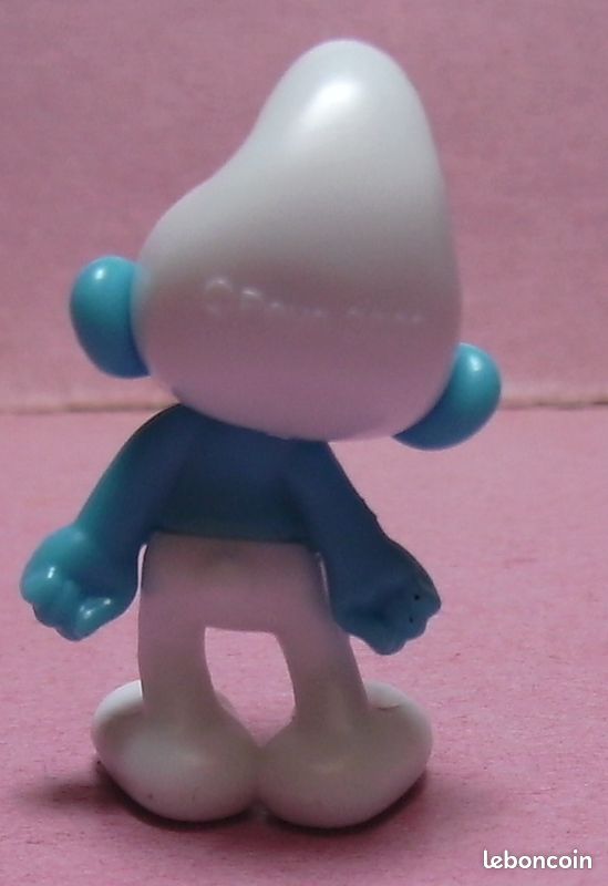 Figurine smurf Schtroumpf Puffi Schlumpfe schleich bébé avec ourson