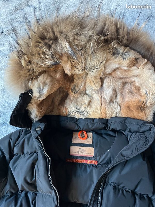 Parajumpers PJS manteau Long Bear fourrure noir S Vêtements - Main Image