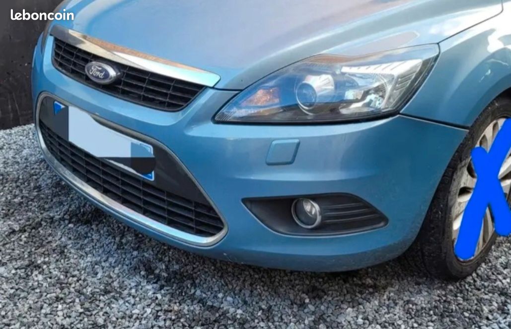 Pare-choc avant phare xénon Ford Focus 2 phase 2 de 2008 a 2011 gauche droit bleu (image 3)