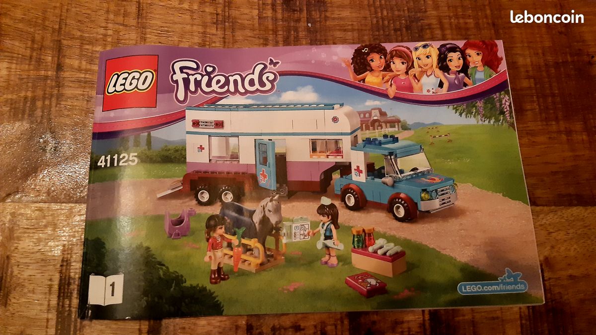 Tracteur + caravane lego friends (image 1)