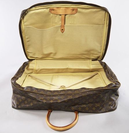 Valise Louis Vuitton Valise 400004 d'occasion, Sac de voyage Louis Vuitton  Cruiser 45 en toile damier enduite ébène et cuir marron