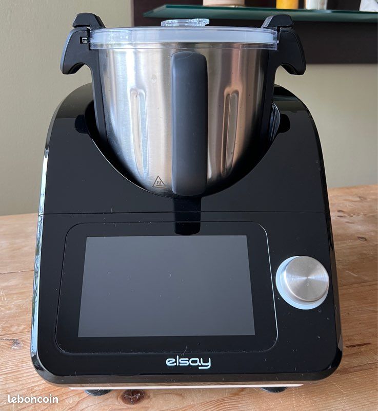 Robot Multifonction Connecté Elsay – Gris, Avec Bol, Mélangeur, Panier Vapeur