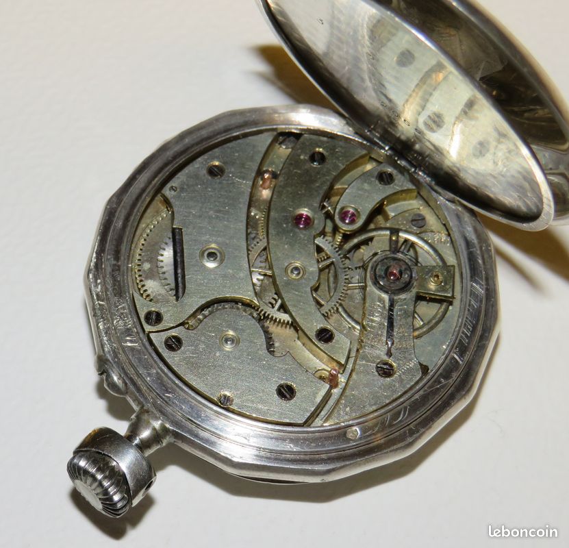 Montre Gousset En Argent à Réparer Ou Pour Pièces – Occasion – Modèle Adulte Unisexe
