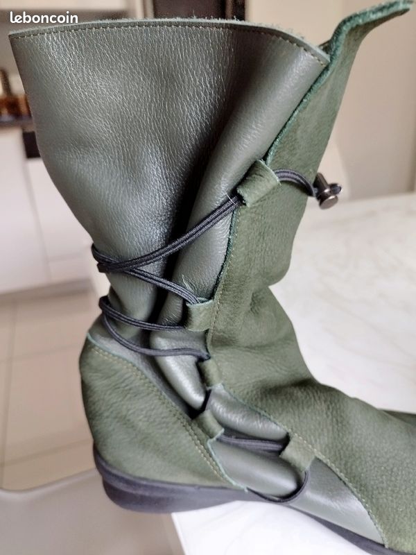 Chaussure Bottines Femme Vert Sapin Bottes Bottines Chaussures