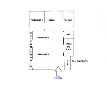 Appartement 250 000 € - 74 m²