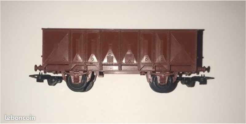 Wagon Tombereau BING échelle O - Tôle Litho 1909 (9 Cm) Bon état