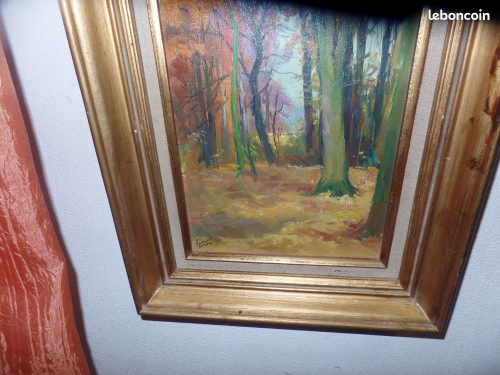 2 tableau MEYER GERARD FORET 34X44 tableau de maison alsacienne delabree (image 3)
