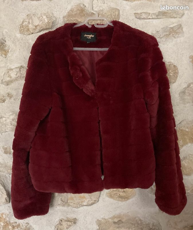 Jennyfer Blouson Denim Avec Fausse Fourrure Jennyfer Veste Fausse - Main Image