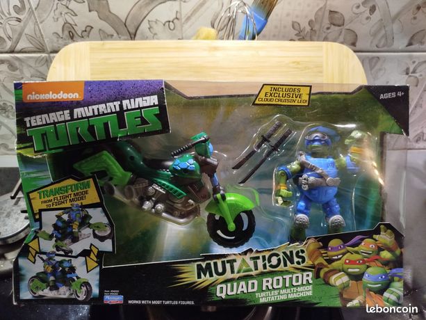 Véhicule Deluxe Quad Rotor Tortues Ninja Teenage Mutant Ninja Turtles Mutations Figurine Leo
