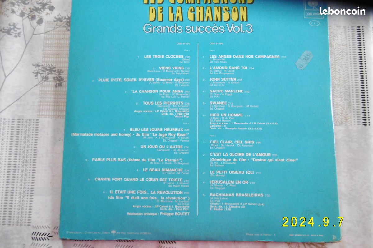 2X2 disques "les compagnons de la chanson" (image 3)