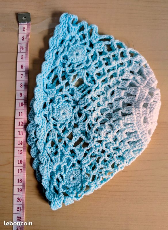 Lot napperons au crochet+ 1 bonnet bébé (image 9)
