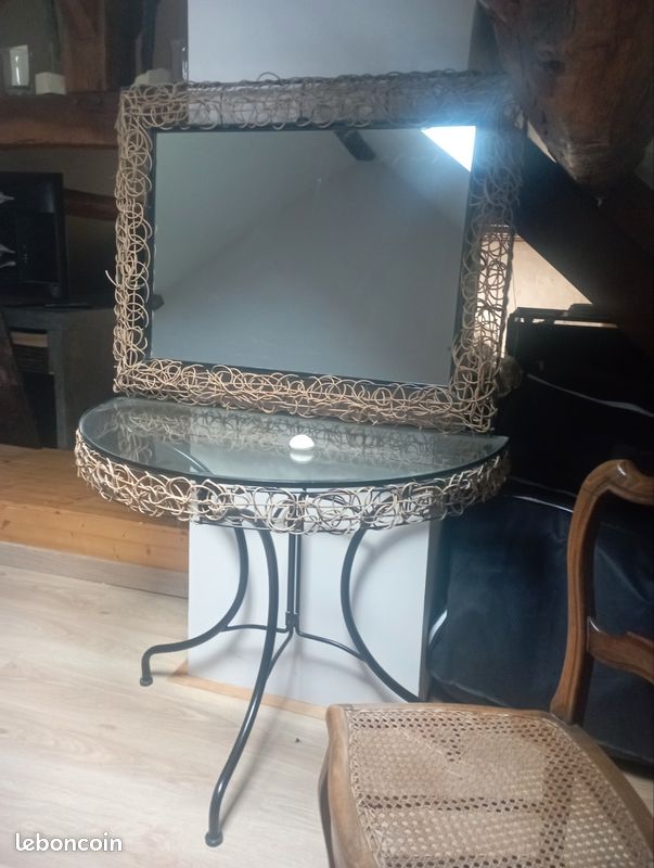 Meuble d entrée avec miroir (image 1)