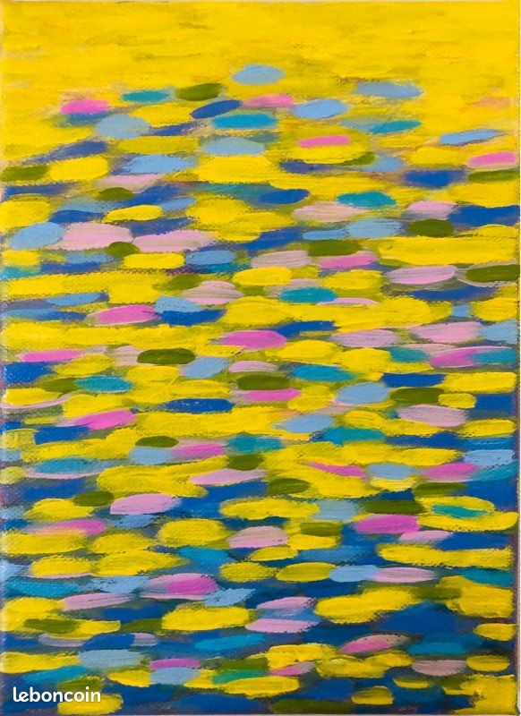 Tableau abstrait huile (image 1)
