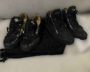 Escarpins Giuseppe Zanotti - Taille 38,5, Imprimé Animal Noir Et Blanc