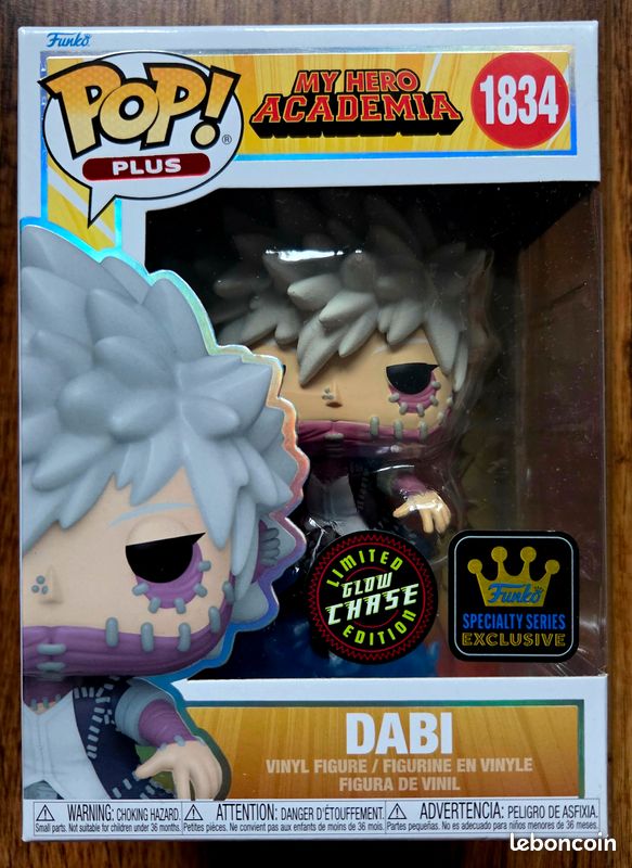Funko Pop My Hero Academia Dabi #1834 Glow Chase Limited
