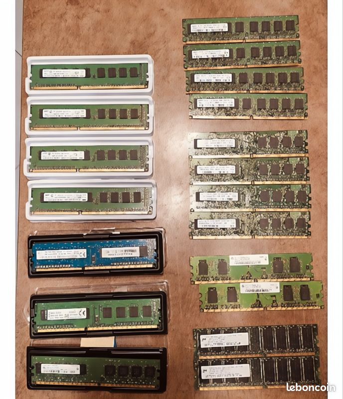 Lot MémoireDIMM pour pc : DDR3 et DDR2 (image 1)
