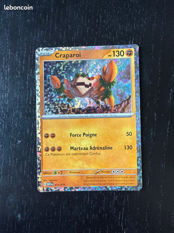 Carte Pokémon Craparoi (image 1)