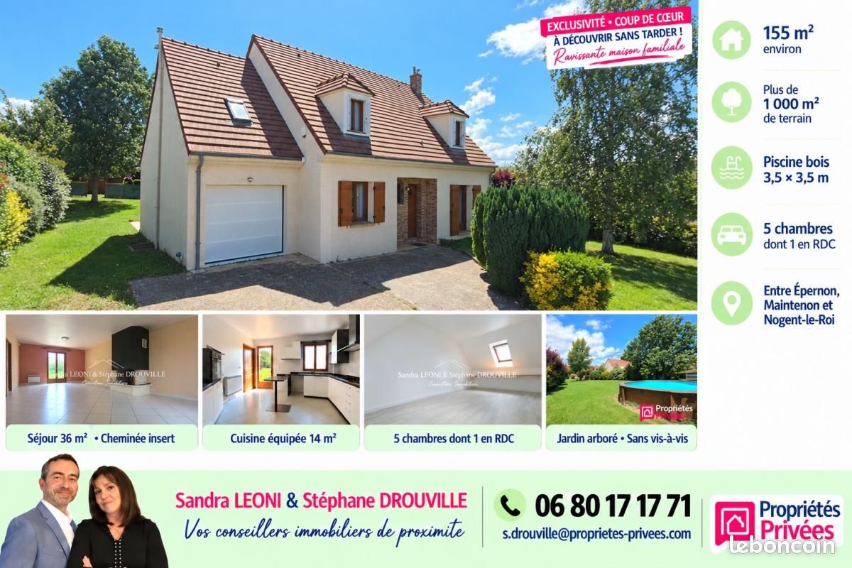 Maison 7 pièces 155 m² · à Épernon · 155 m² · 320 000 €