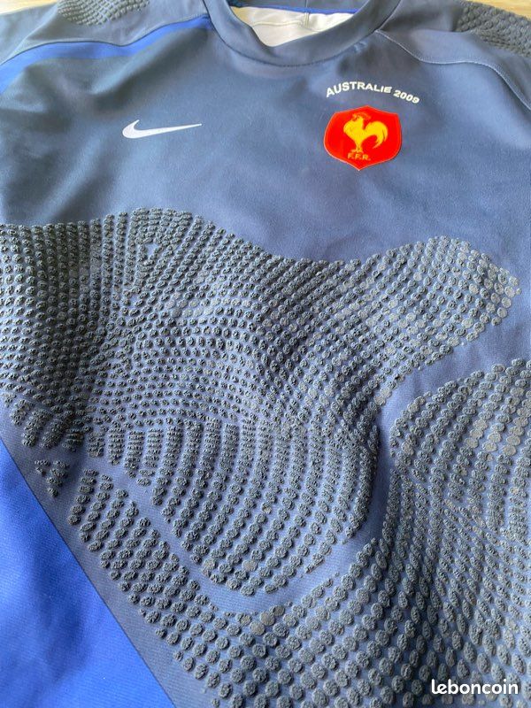 Maillot De Rugby De Match De L'Equipe De France Saison 2009/2010 Taille