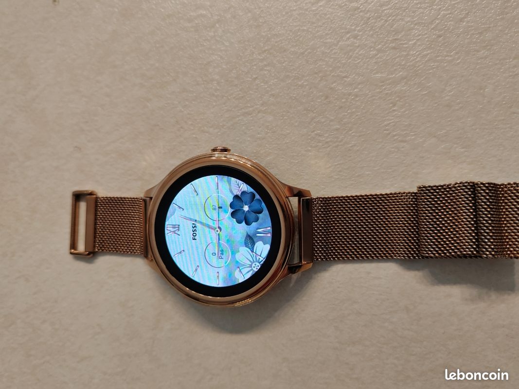 Montre connectée fossil gen 5 gold rosé (image 4)