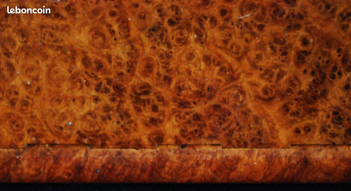 Petite boite de bureau époque art déco en loupe de thuya en excellent état (image 15)