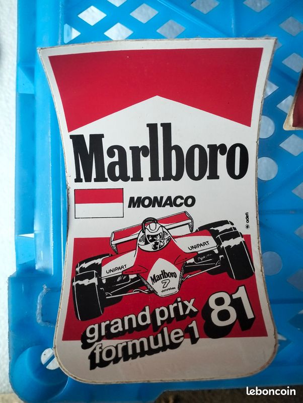 Autocollant Grand Prix Monaco 1996 F1 - Formule 1 Marlboro ACTION - État Neuf