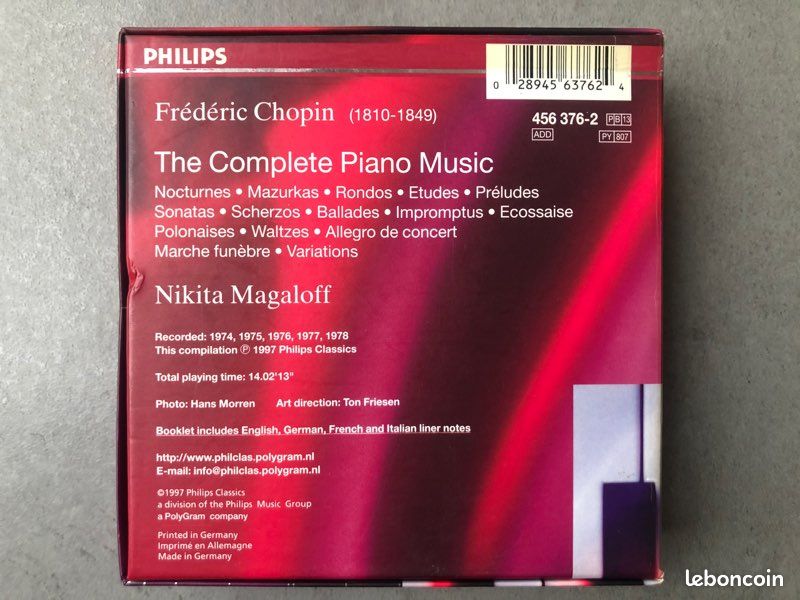 Nikita Magaloff Chopin The complete Piano Music Philips clássicos (image 2)
