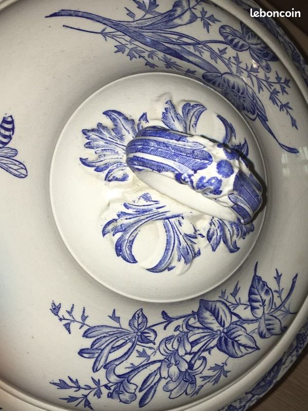 Soupière ancienne papillon pexonne (image 2)
