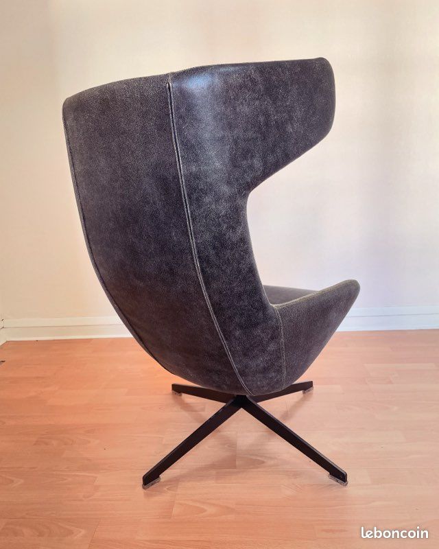 Superbe fauteuil design pivotant Take a line for a walk - Alfredo Häberli pour l'éditeur italien Moroso (image 4)