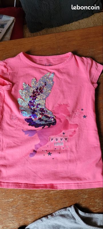 Tee-shirt basique imprimé - Rose - Fille - 2.80