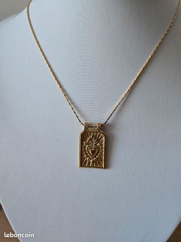 Collier Habaha cœur sacré ex-voto (image 2)