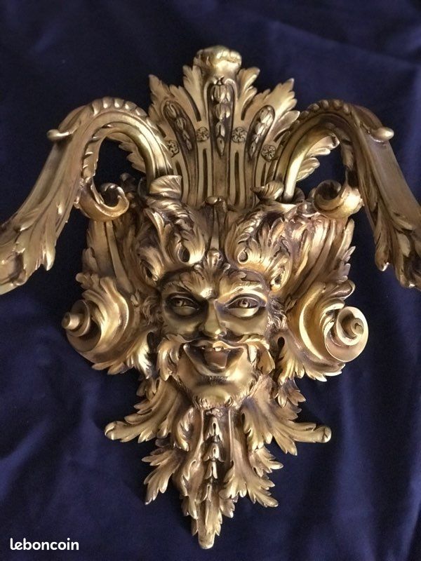 Paire d'appliques en bronze doré (image 3)