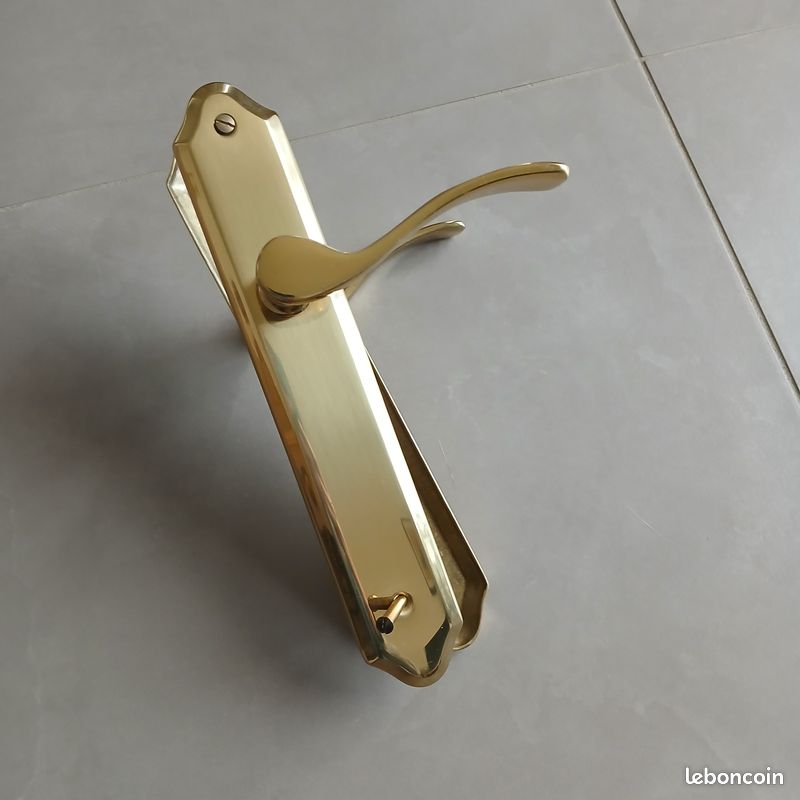 Poignée De Porte Gedotec Art Nouveau – Laiton Antique, Longueur 250-300 Mm, Modèle Napoléon