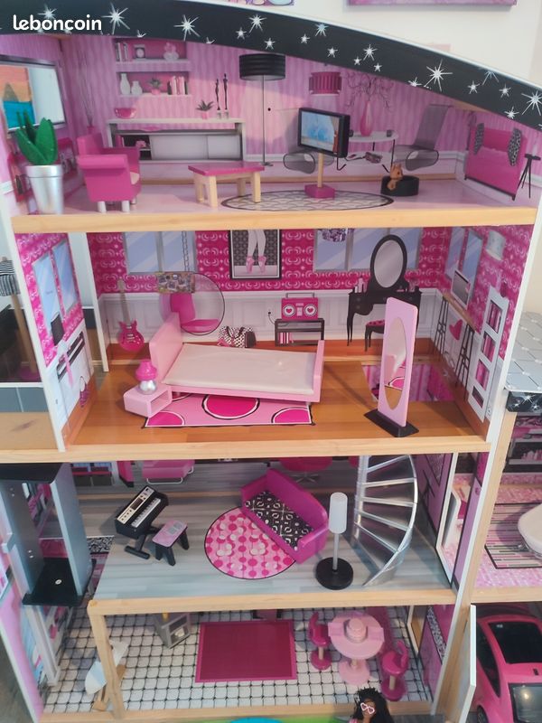 Maison kidcraft barbie meublé (image 2)