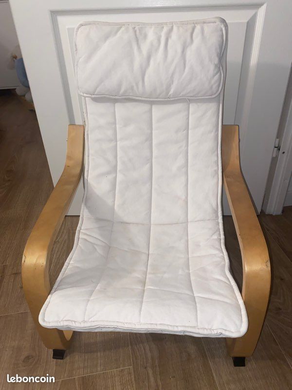 Chaise poang ikea enfant beige (image 1)